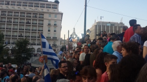 "No" supporters, Syntagma, July 3, 2015